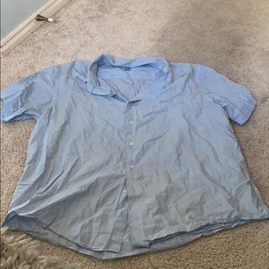 Blue Button Up